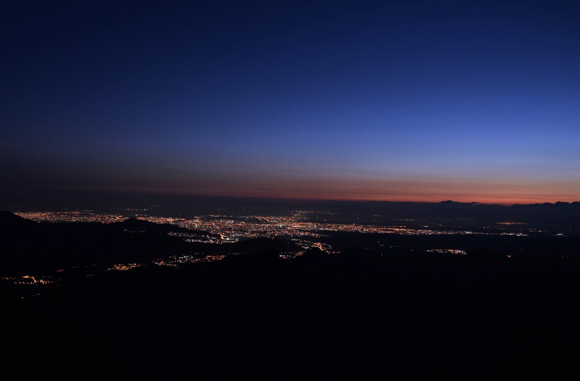 Sapporo City from top of Sapporo Dake