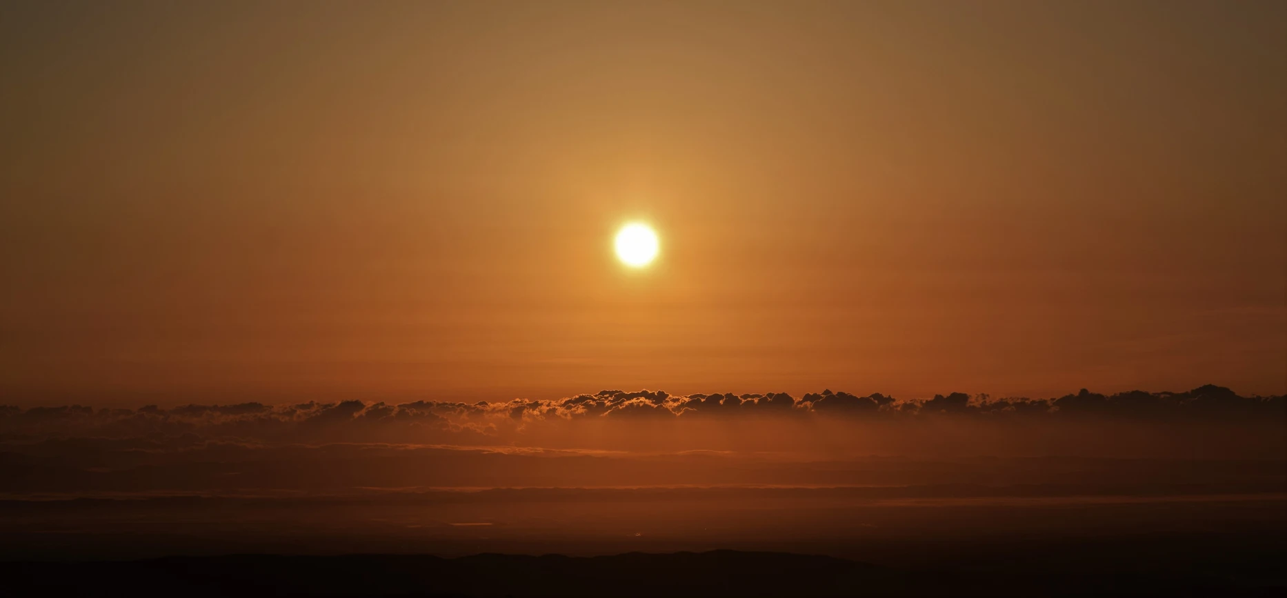 View of sunrise from Sapporo Dake