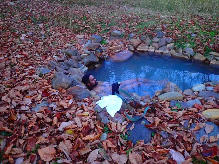 Wild Onsen near Mt. Shikaribetsu in Shikaoi, Hokkaido