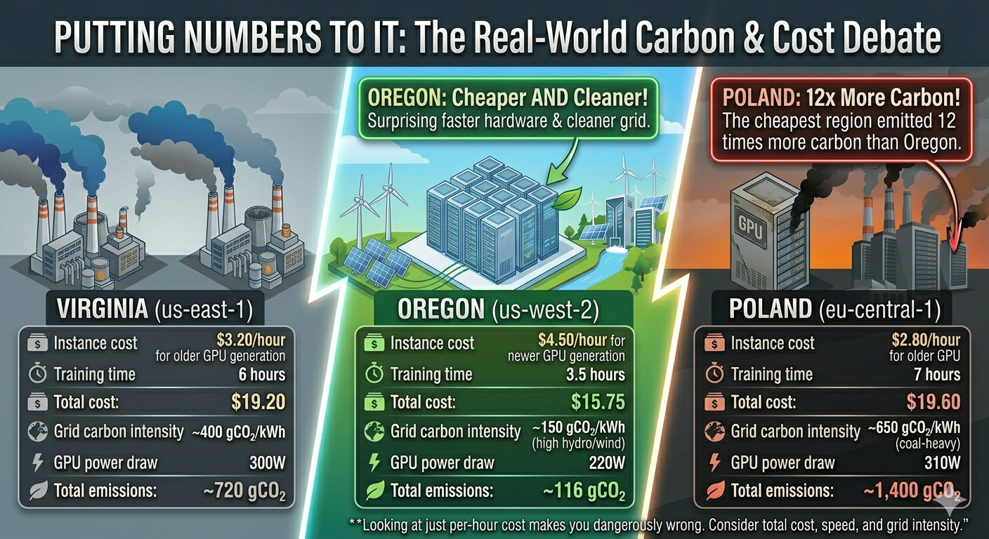 Putting numbers to carbon emmissions and cost